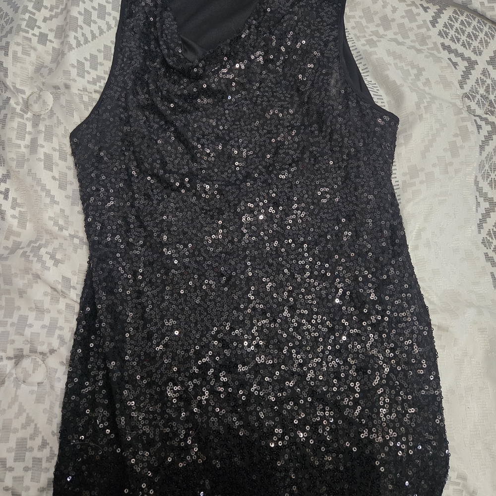 Karen Kane Black Sequin Camisole